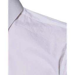 White Cotton Blend Men MARTINI Dress Shirt
