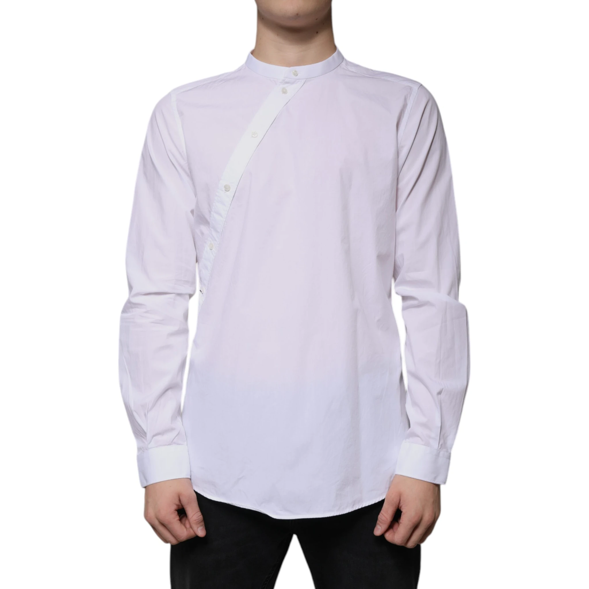 White Cotton Slim Fit MARTINI Dress Shirt