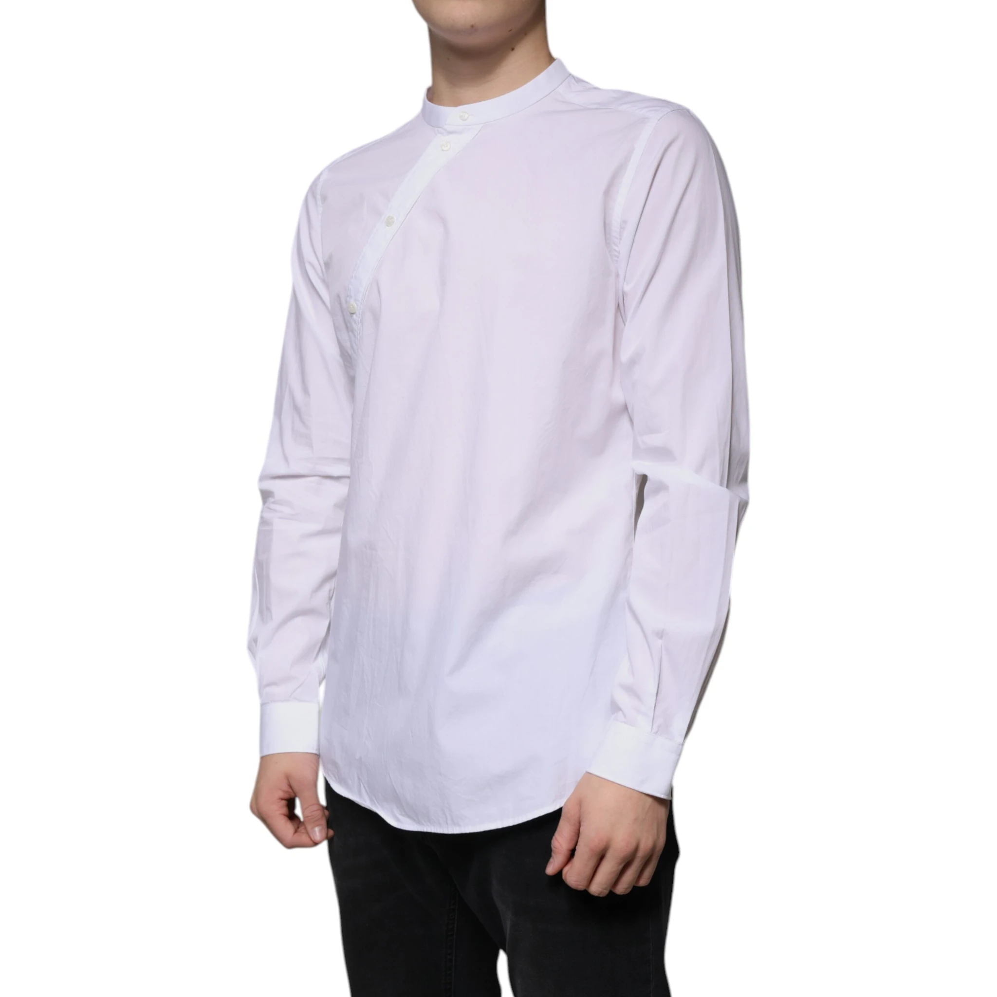 White Cotton Slim Fit MARTINI Dress Shirt