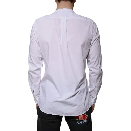 White Cotton Slim Fit MARTINI Dress Shirt