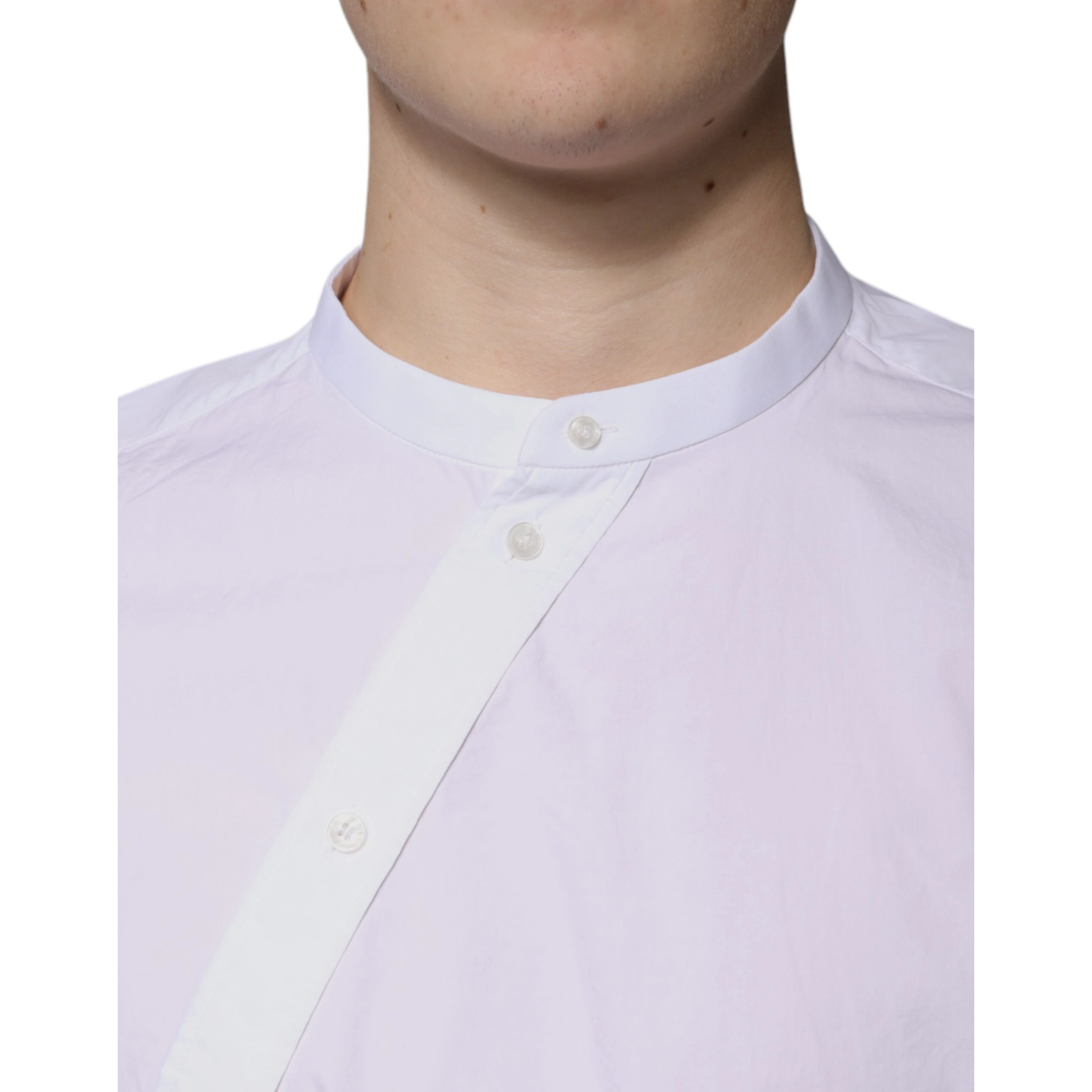 White Cotton Slim Fit MARTINI Dress Shirt