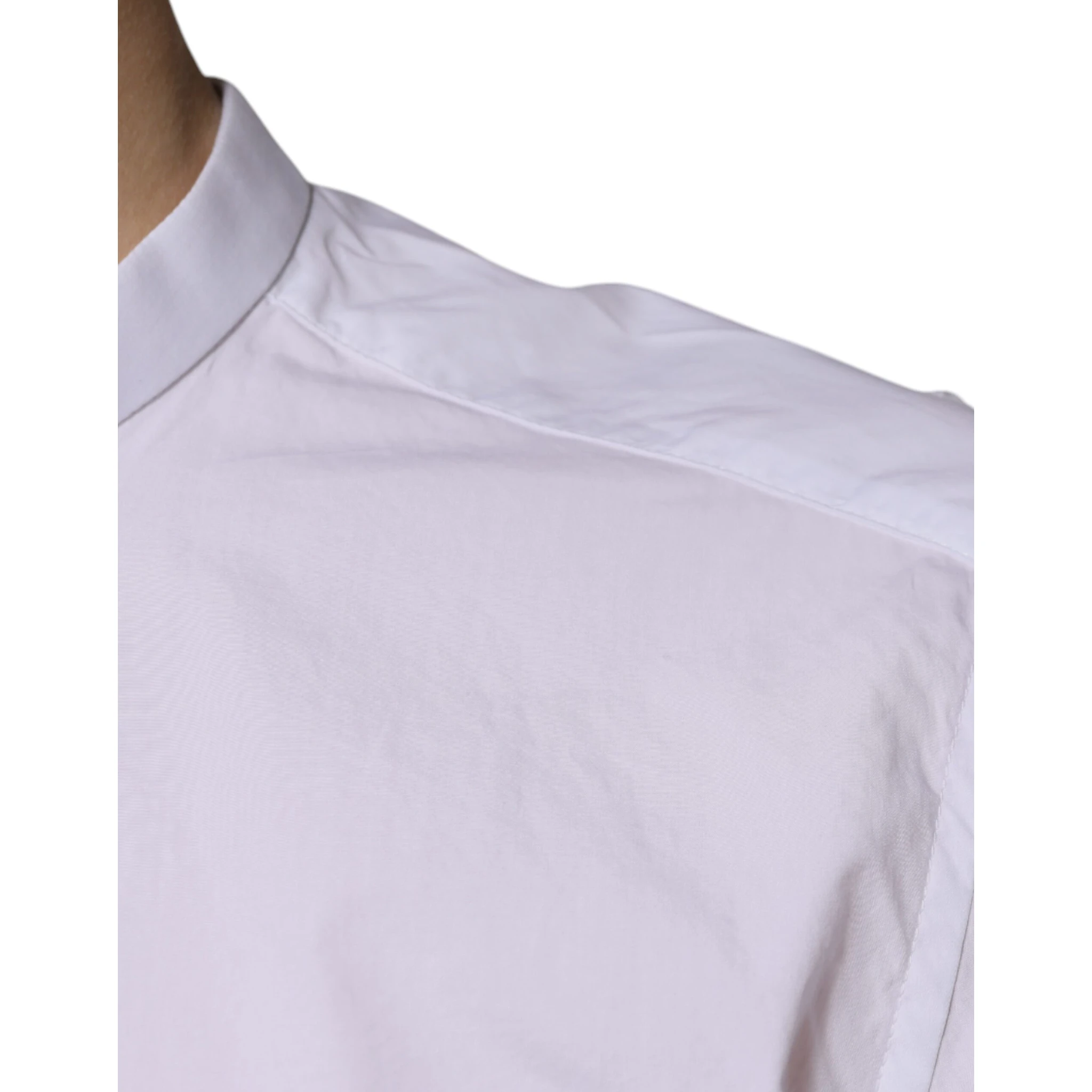 White Cotton Slim Fit MARTINI Dress Shirt
