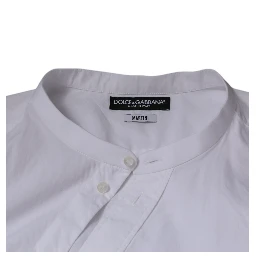 White Cotton Slim Fit MARTINI Dress Shirt
