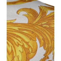 White Medusa Print Cotton Crew Neck T-shirt