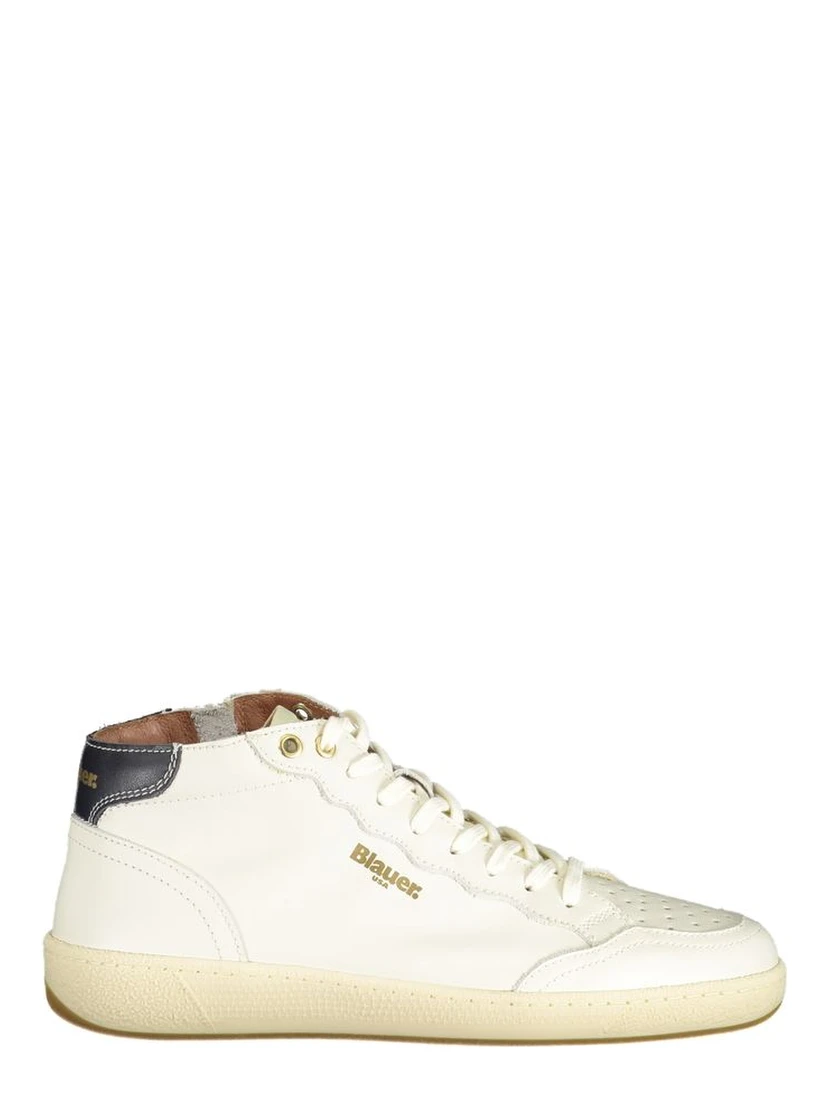 White Polyester Sneaker