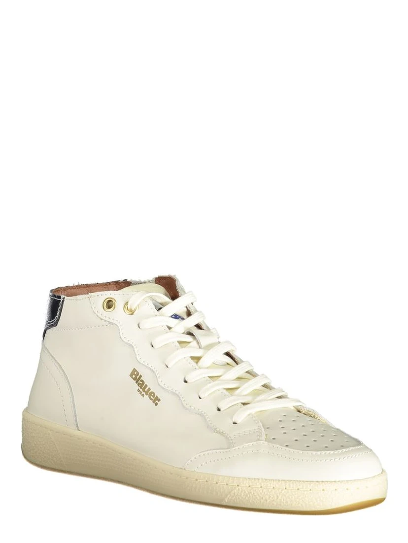 White Polyester Sneaker