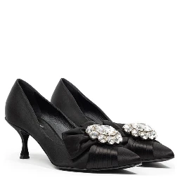 Black Viscose Pumps