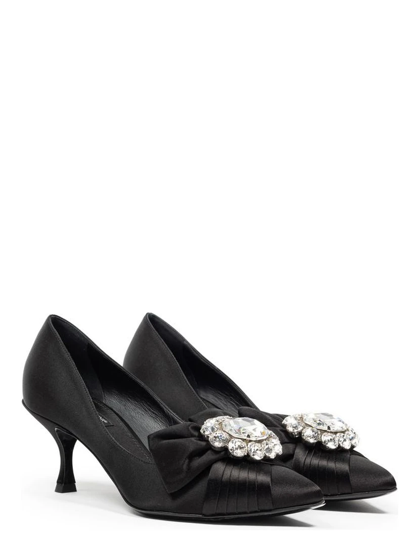 Black Viscose Pumps