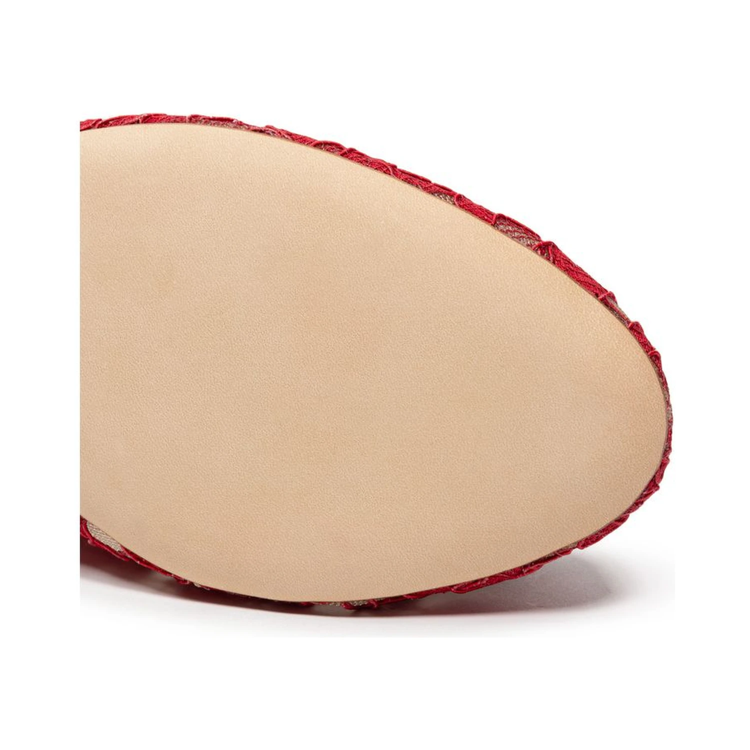 Red Viscose Ballet Flats
