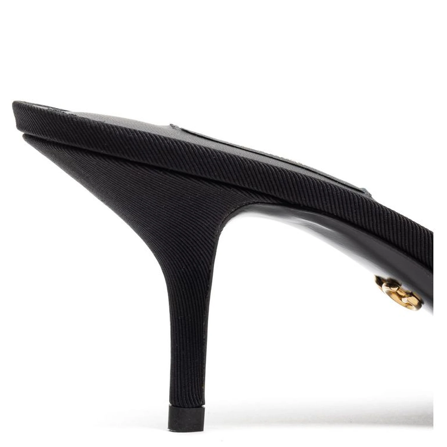 Black Cotton Mules