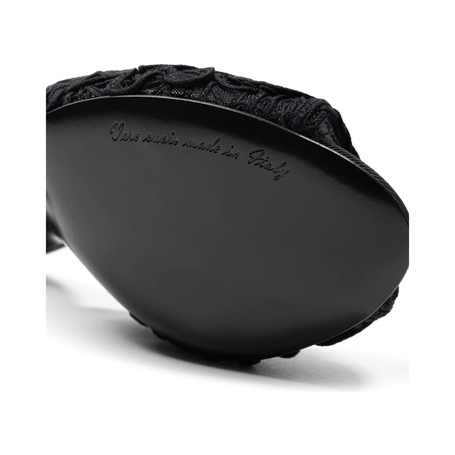 Black Cotton Mules