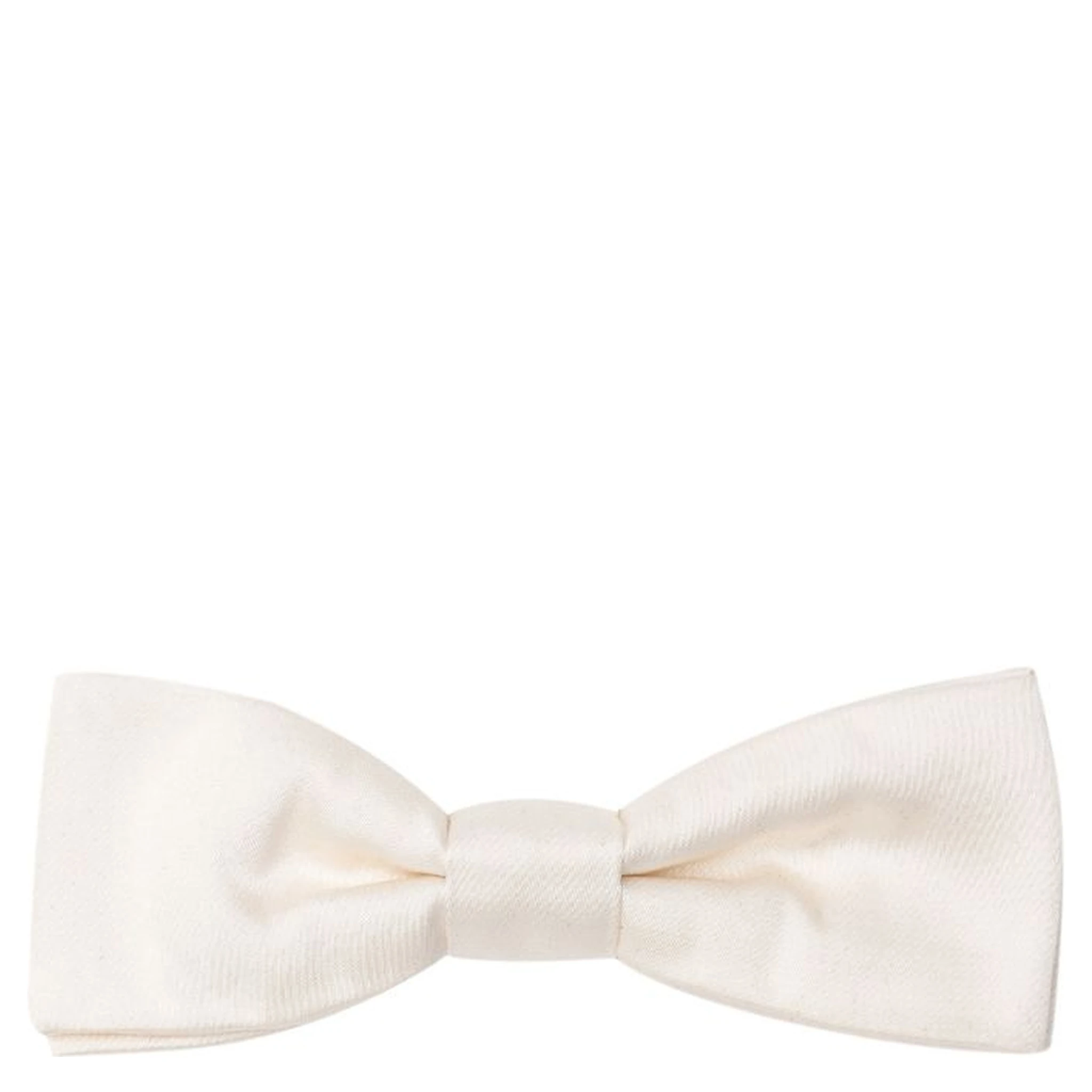 White Silk Bowtie