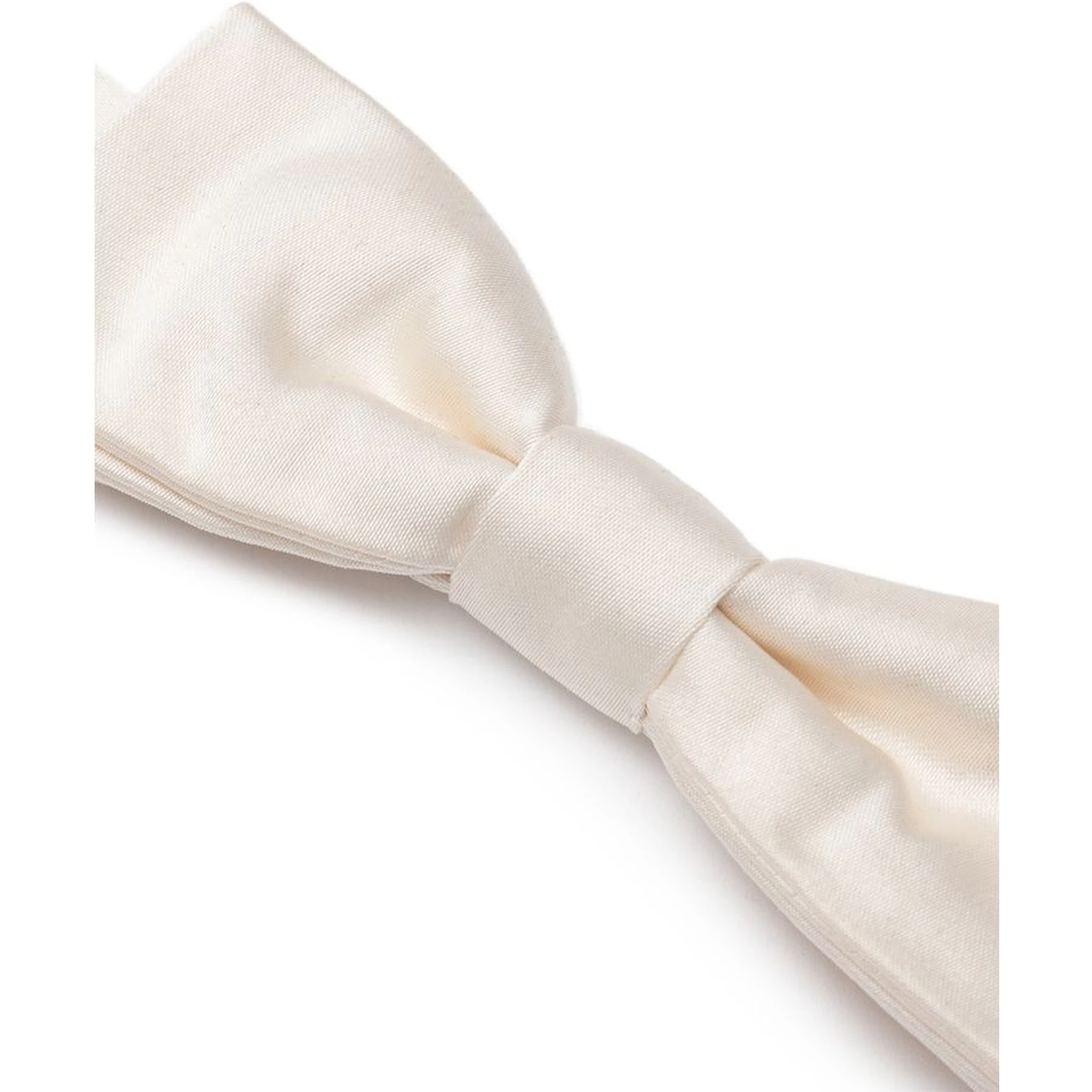 White Silk Bowtie