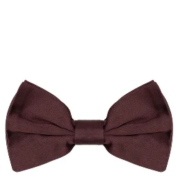 Burgundy Silk Bowtie