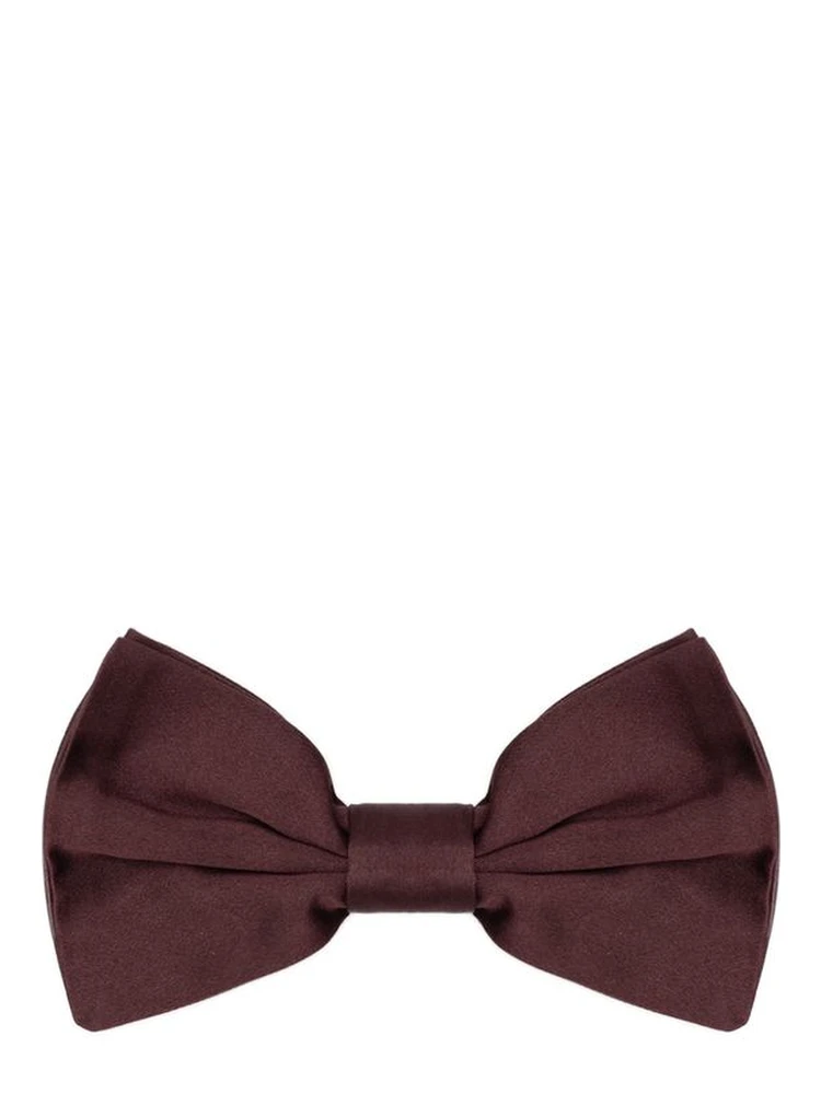 Burgundy Silk Bowtie
