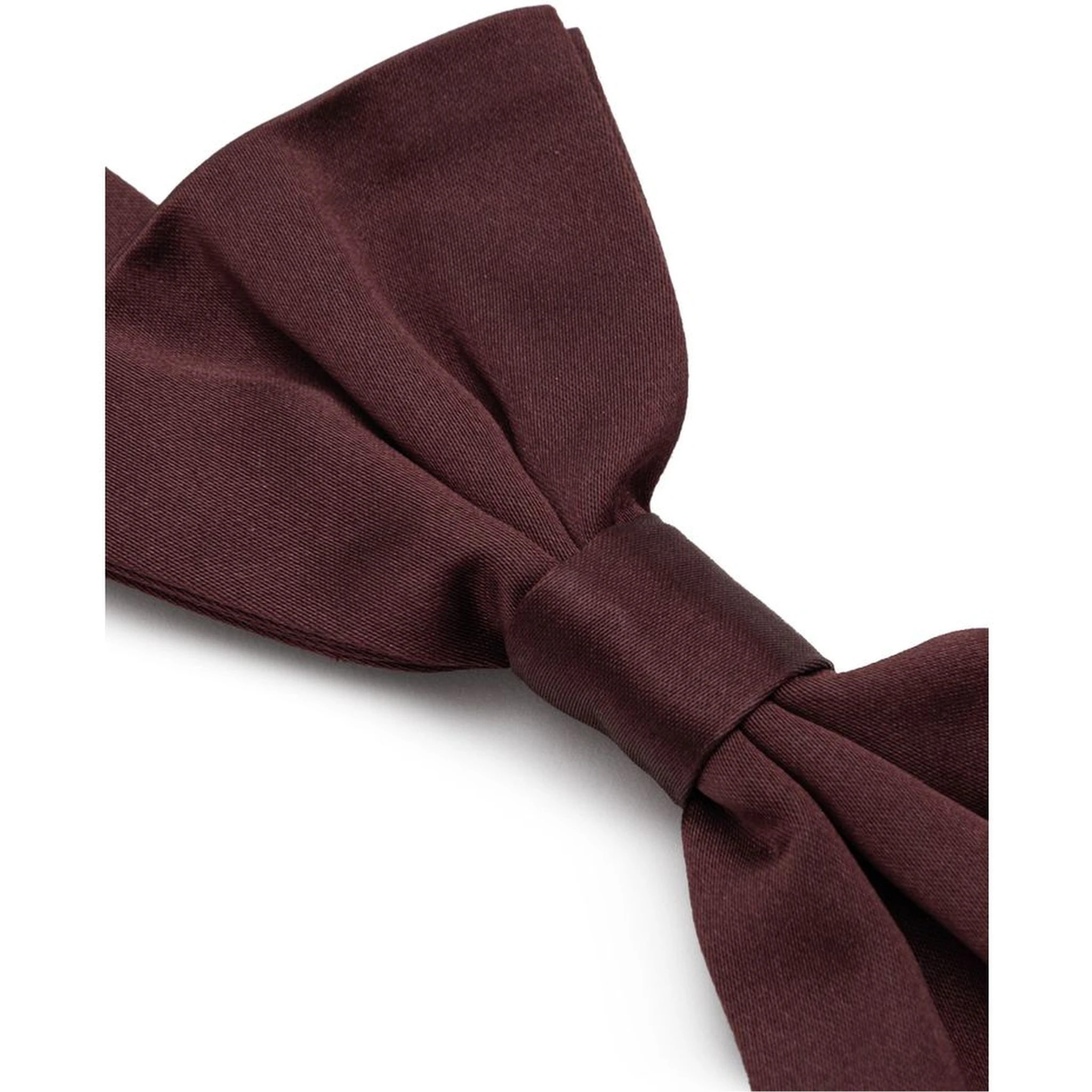 Burgundy Silk Bowtie