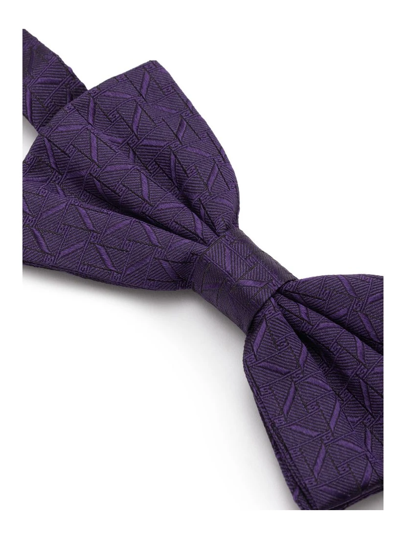 Purple Silk Bowtie