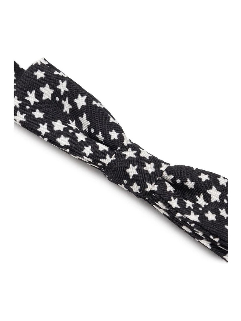 Black Silk Bowtie
