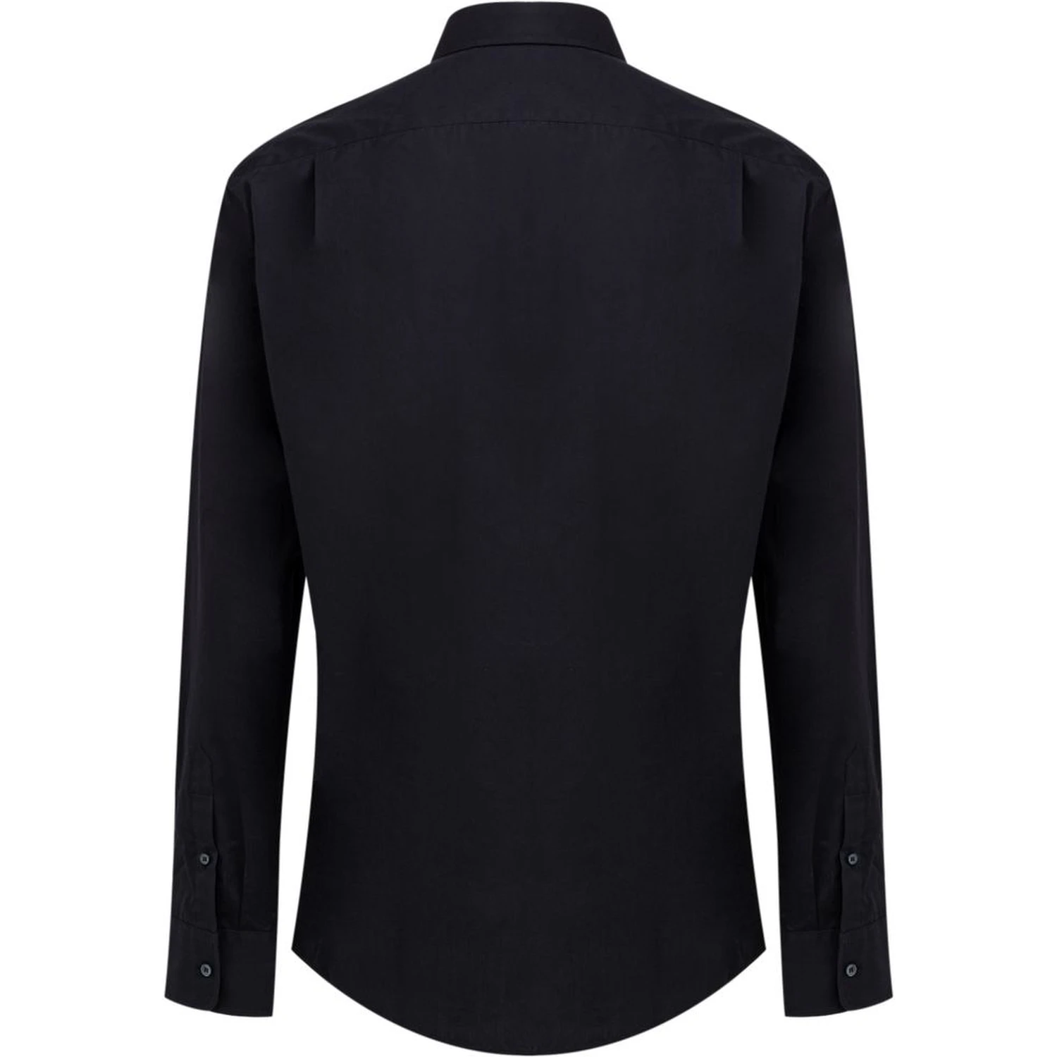 Navy Blue Cotton Dress Shirt