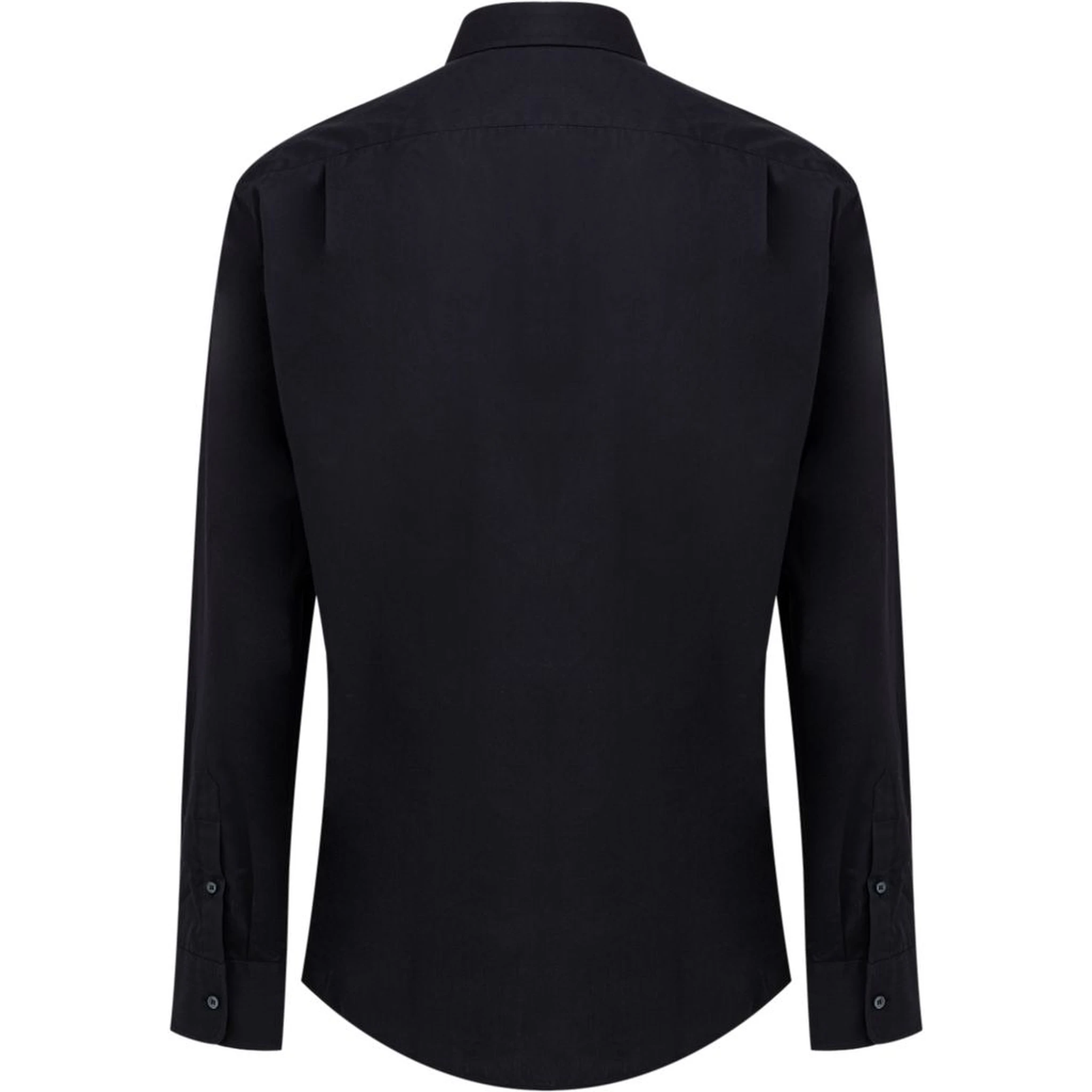 Navy Blue Cotton Dress Shirt