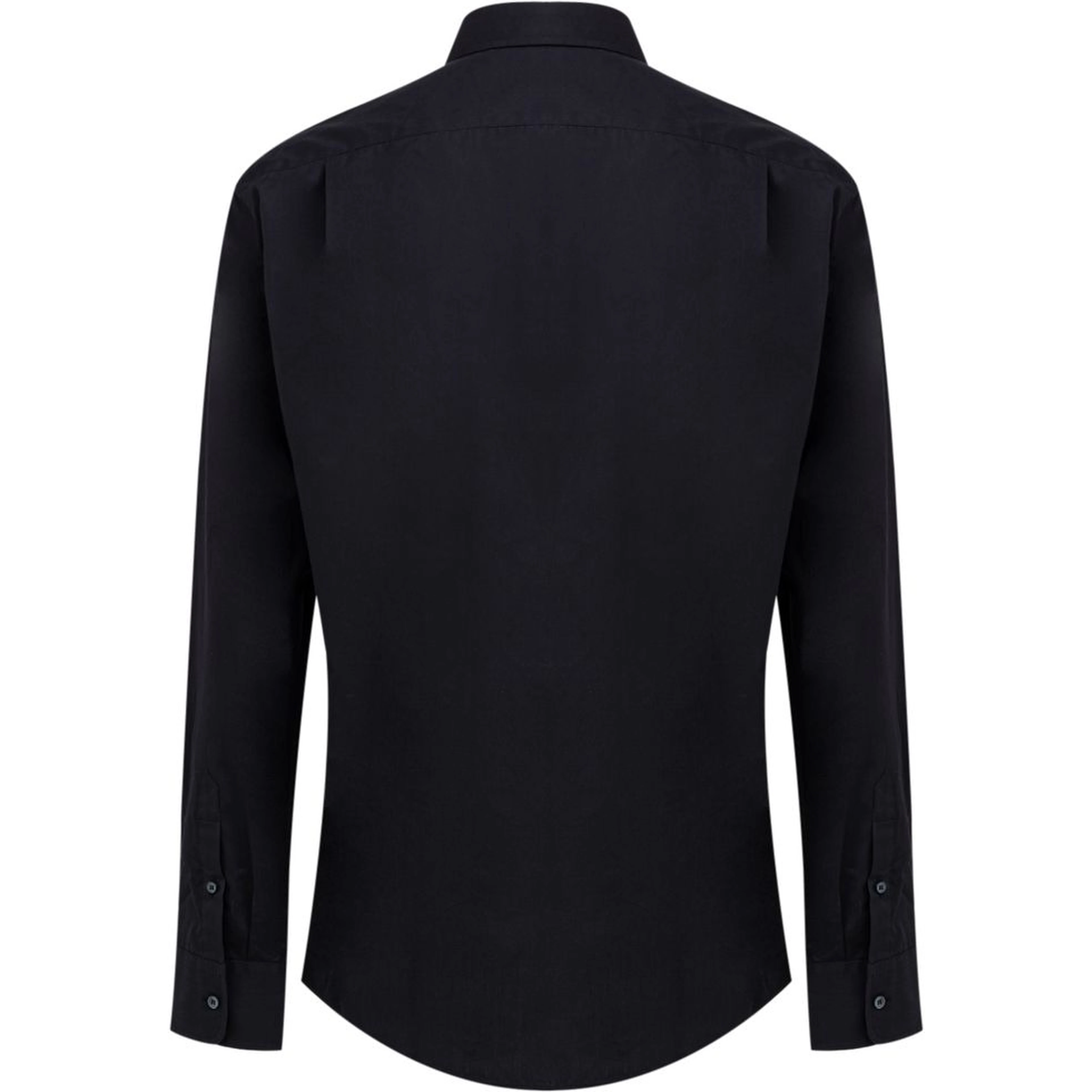 Navy Blue Cotton Dress Shirt