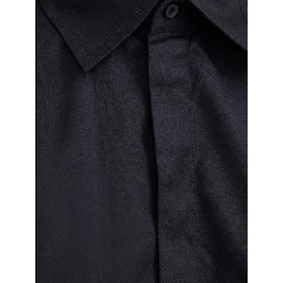 Navy Blue Cotton Dress Shirt