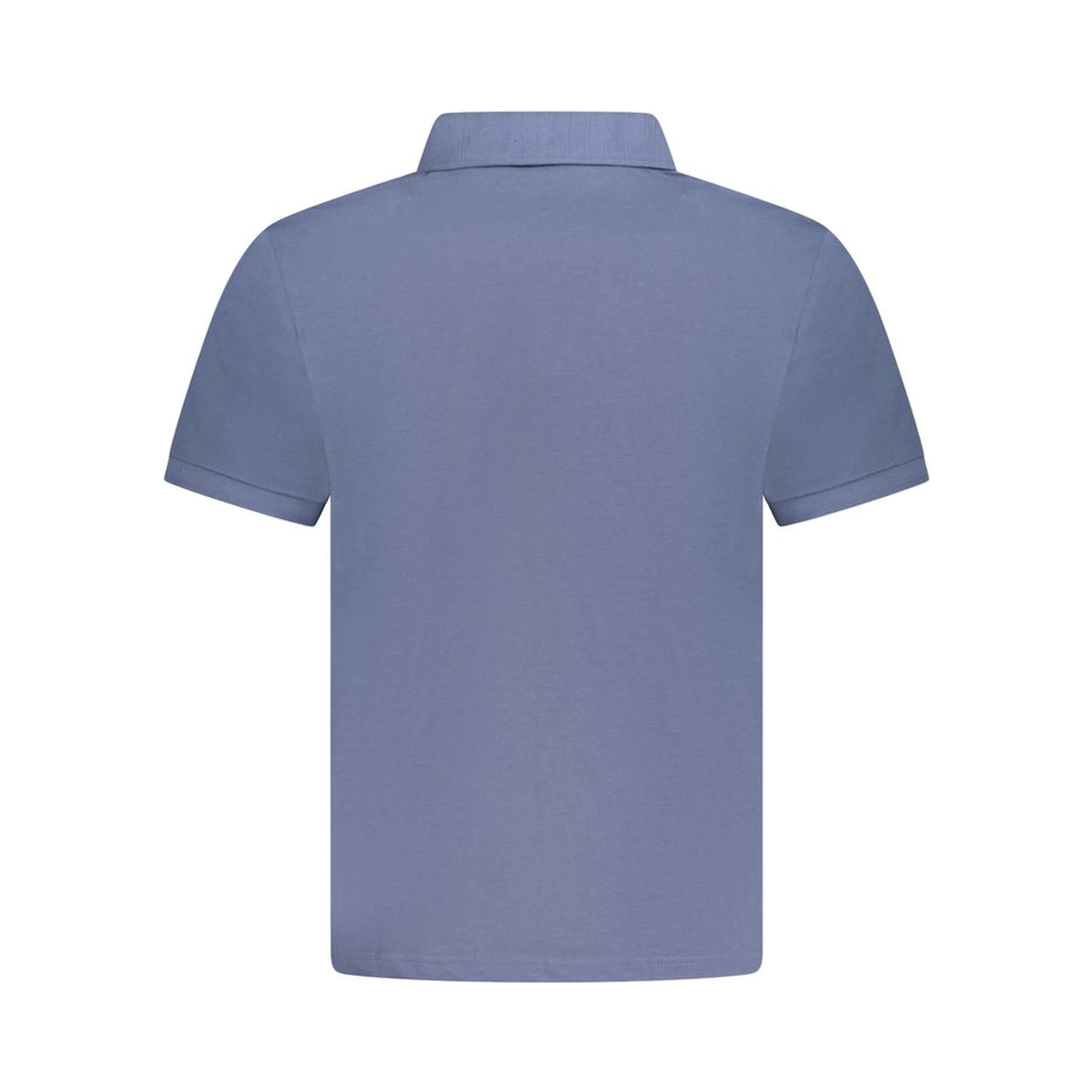 Blue Cotton Polo Shirt