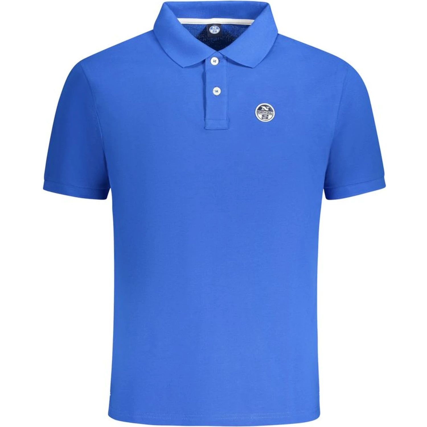 Blue Cotton Polo Shirt