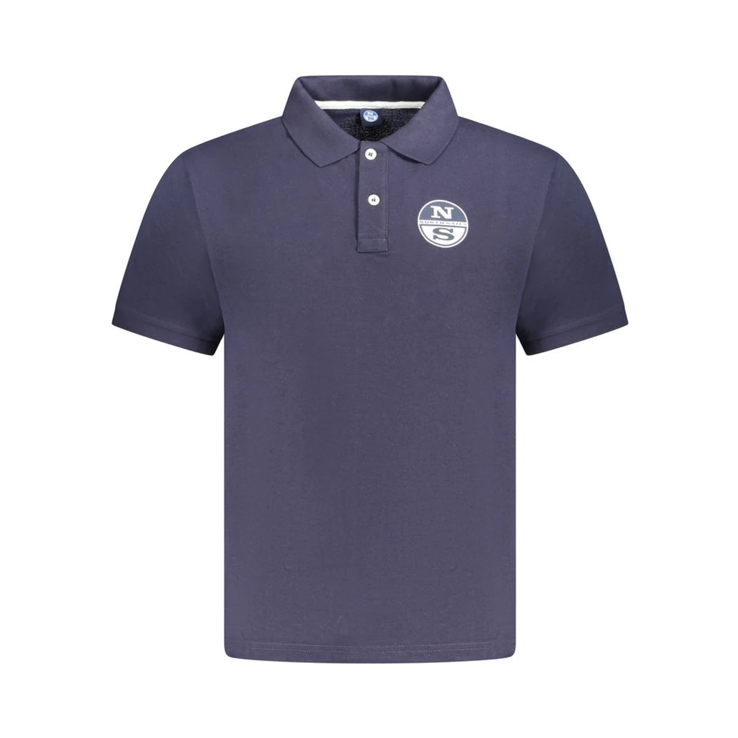 Blue Cotton Polo Shirt
