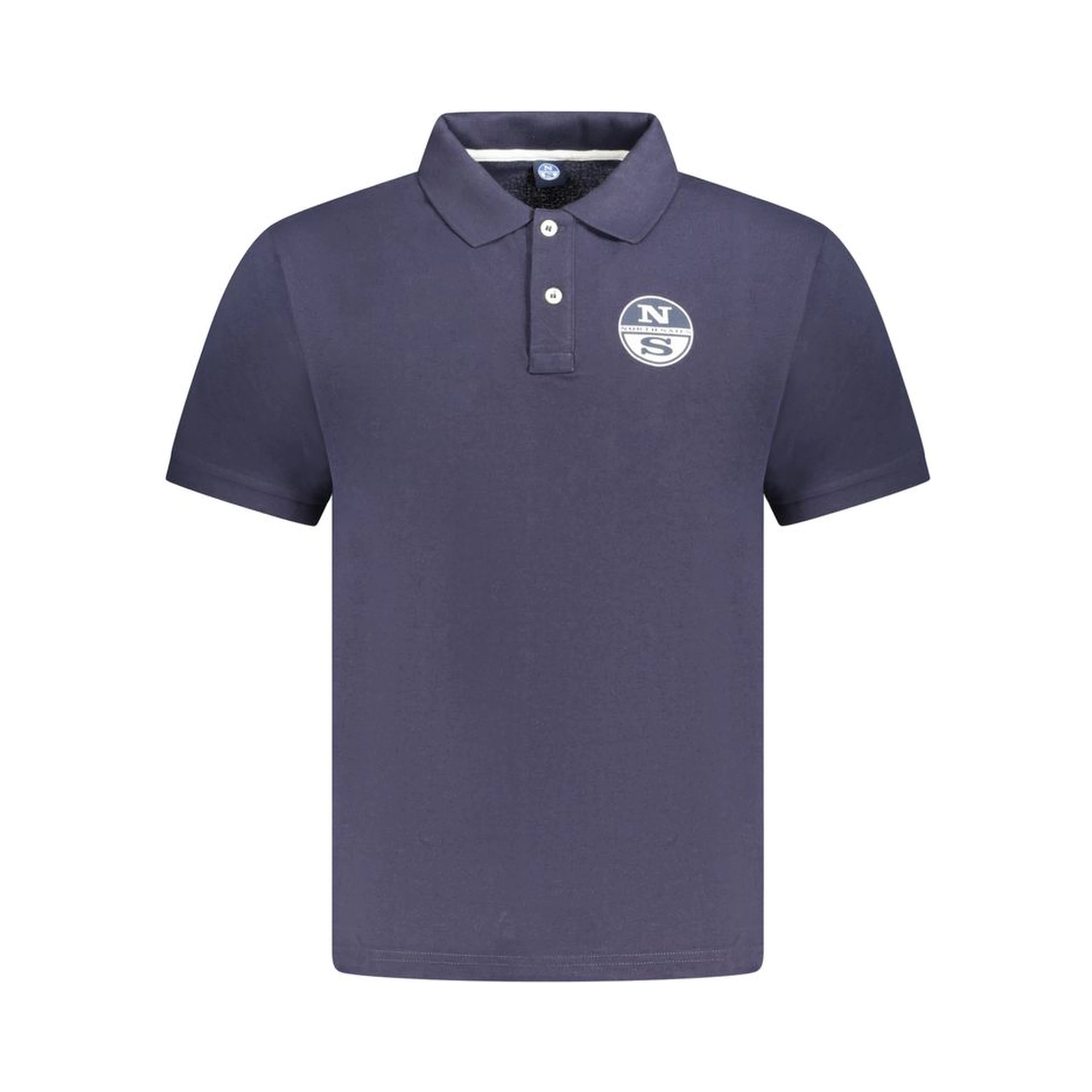 Blue Cotton Polo Shirt