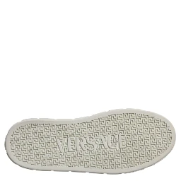 White Brown Greca Print TPU Low Top Men Sneakers Shoes