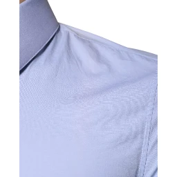 Light Blue Cotton Slim Fit SICILIA Dress Shirt