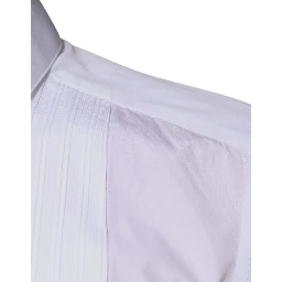 White Bib Cotton Poplin GOLD Men Formal Shirt