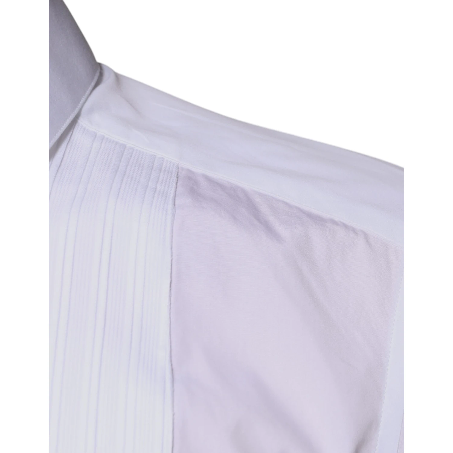 White Bib Cotton Poplin GOLD Men Formal Shirt