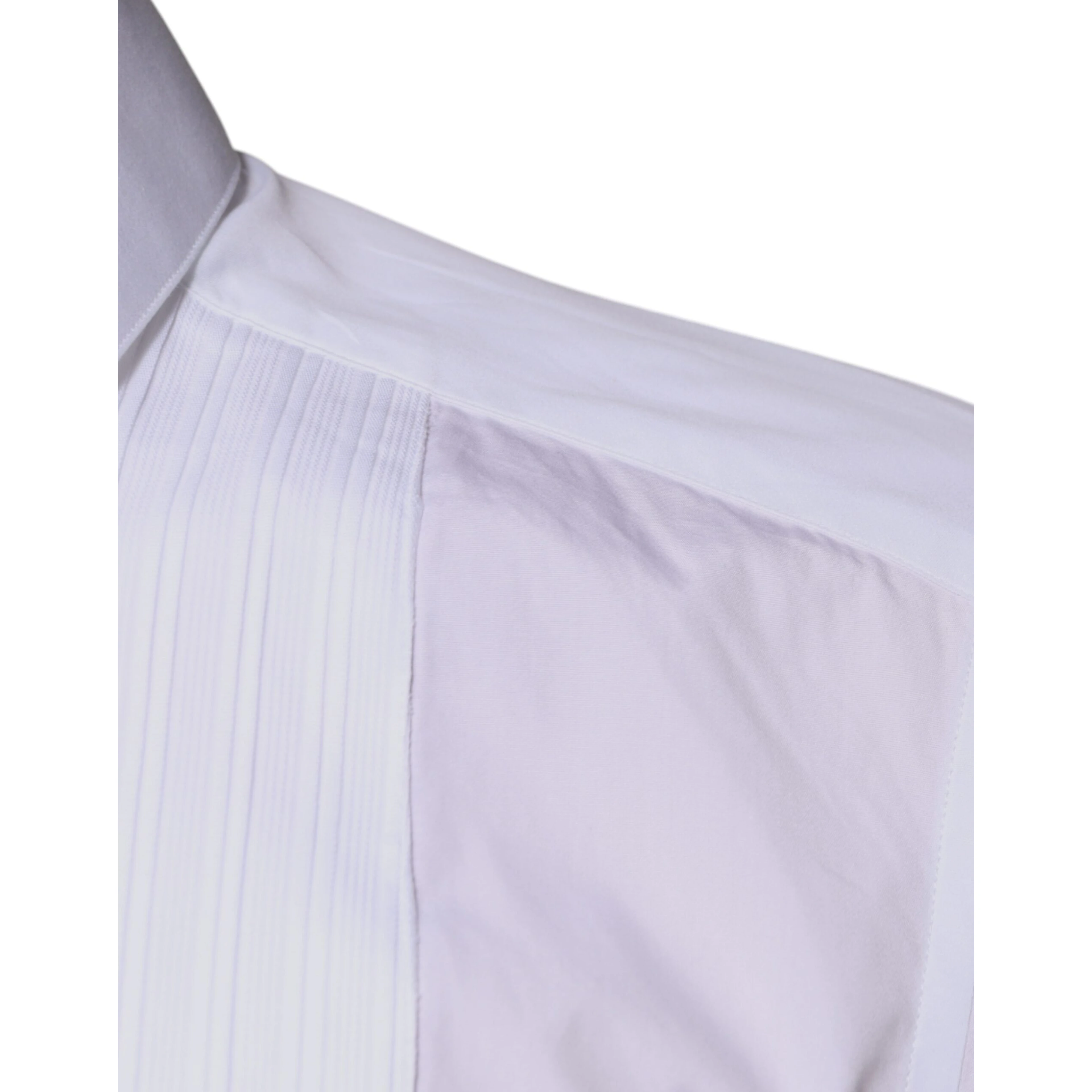 White Bib Cotton Poplin GOLD Men Formal Shirt