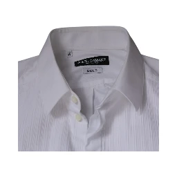 White Bib Cotton Poplin GOLD Men Formal Shirt