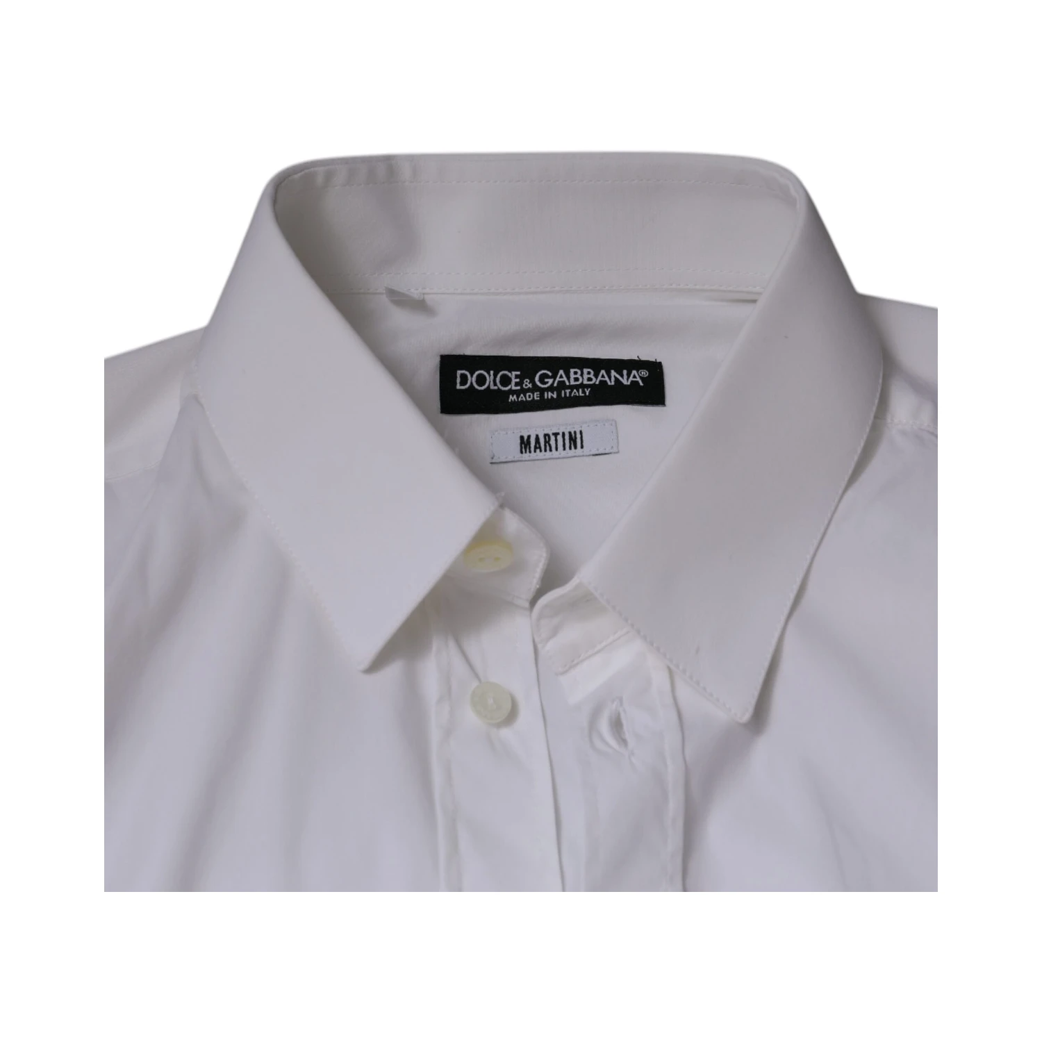 White Cotton Blend Formal MARTINI Shirt