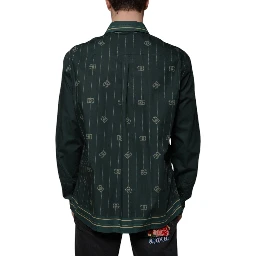 Green Logo Long Sleeve MARTINI Casual Shirt