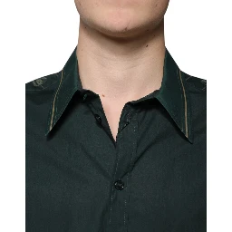 Green Logo Long Sleeve MARTINI Casual Shirt