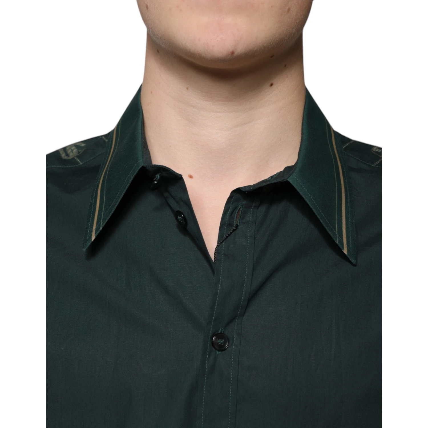 Green Logo Long Sleeve MARTINI Casual Shirt