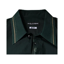 Green Logo Long Sleeve MARTINI Casual Shirt