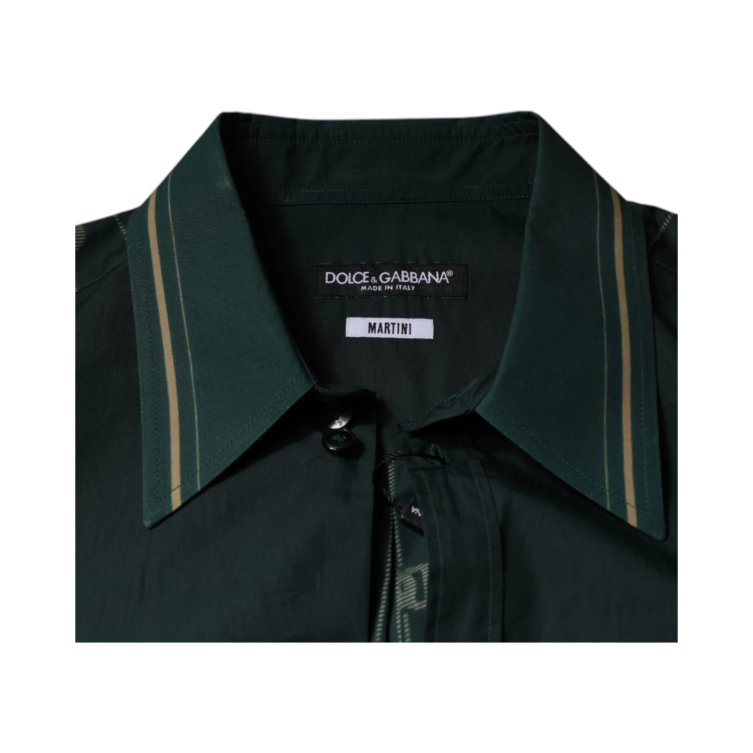 Green Logo Long Sleeve MARTINI Casual Shirt