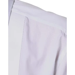 White Bib Cotton Poplin GOLD Formal Shirt