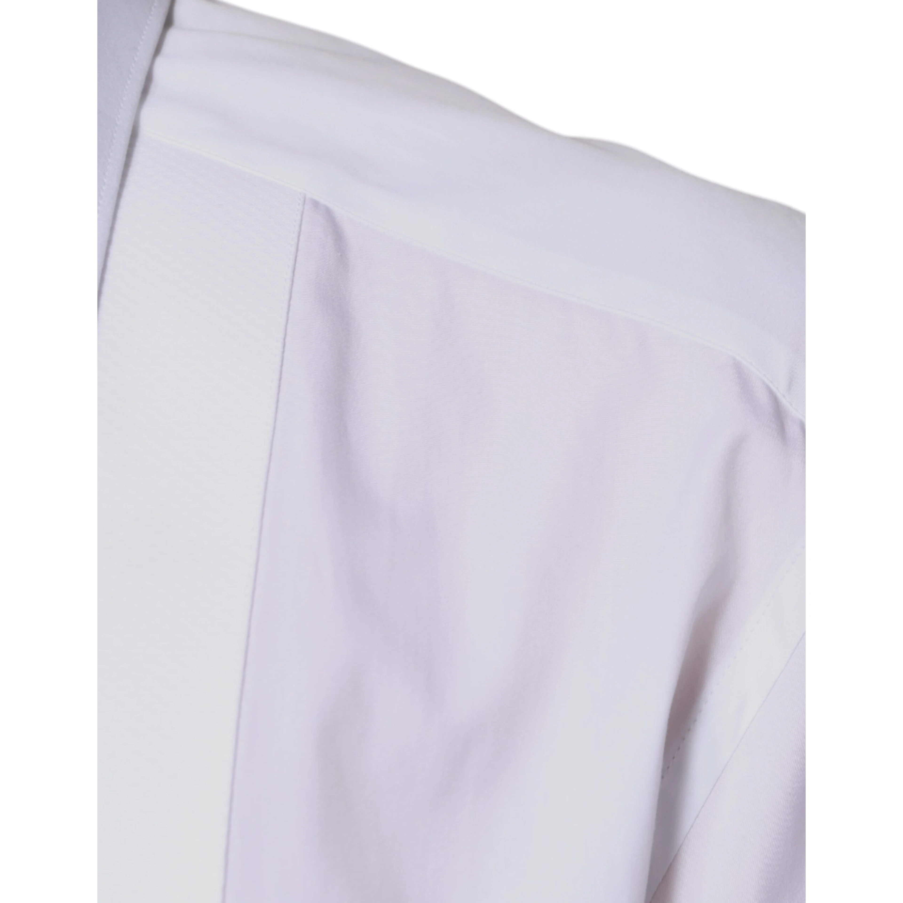 White Bib Cotton Poplin GOLD Formal Shirt