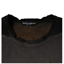Brown Graphic Print Cotton Round Neck T-shirt