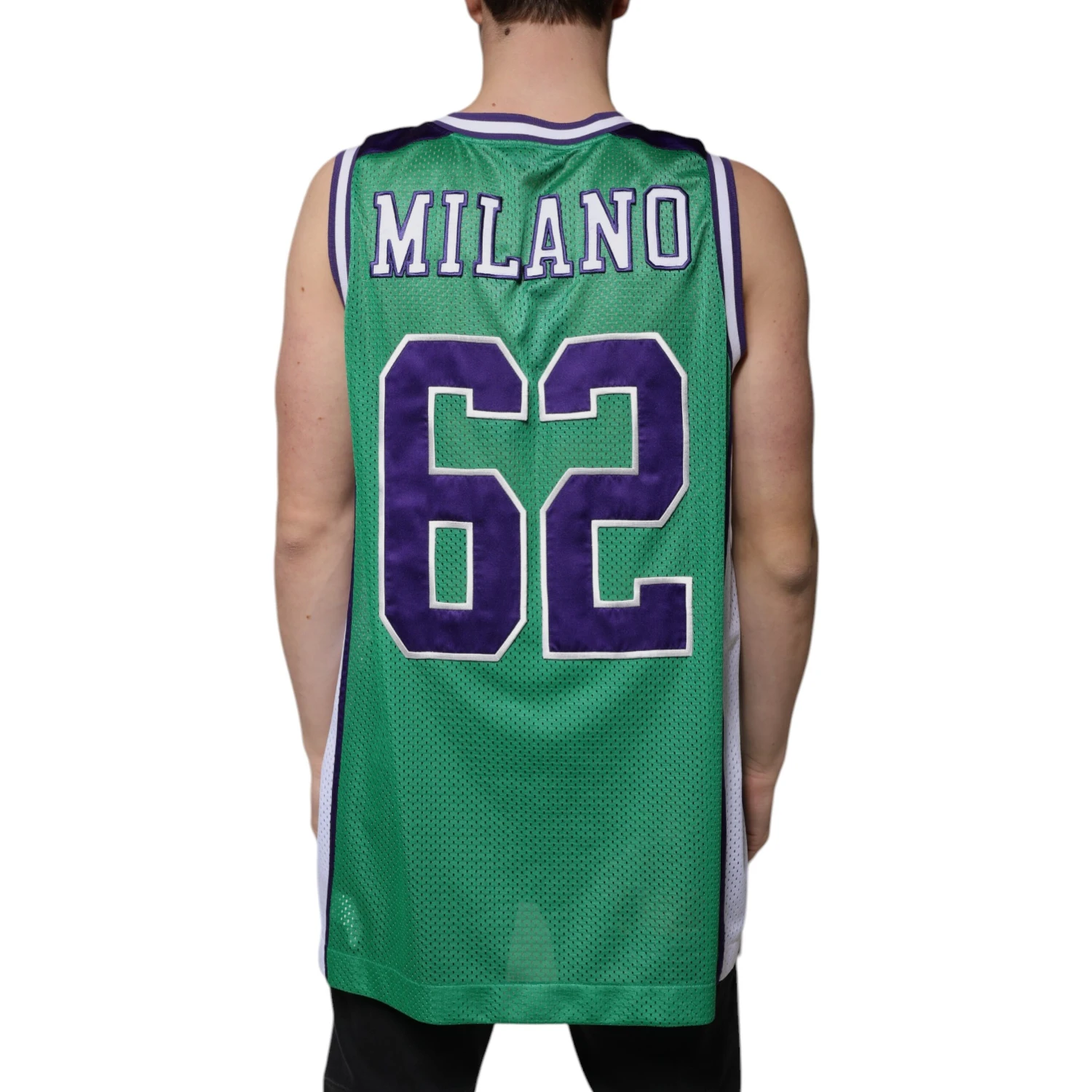 Green Polyester Jersey Sleeveless T-shirt