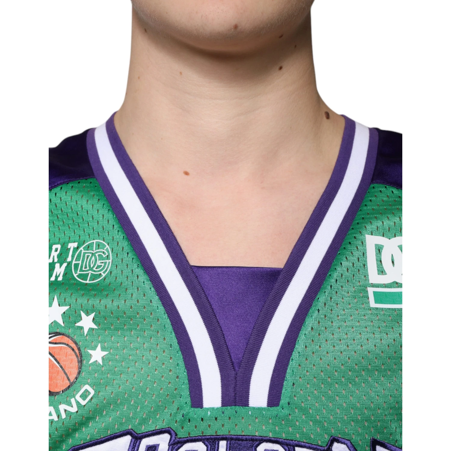 Green Polyester Jersey Sleeveless T-shirt