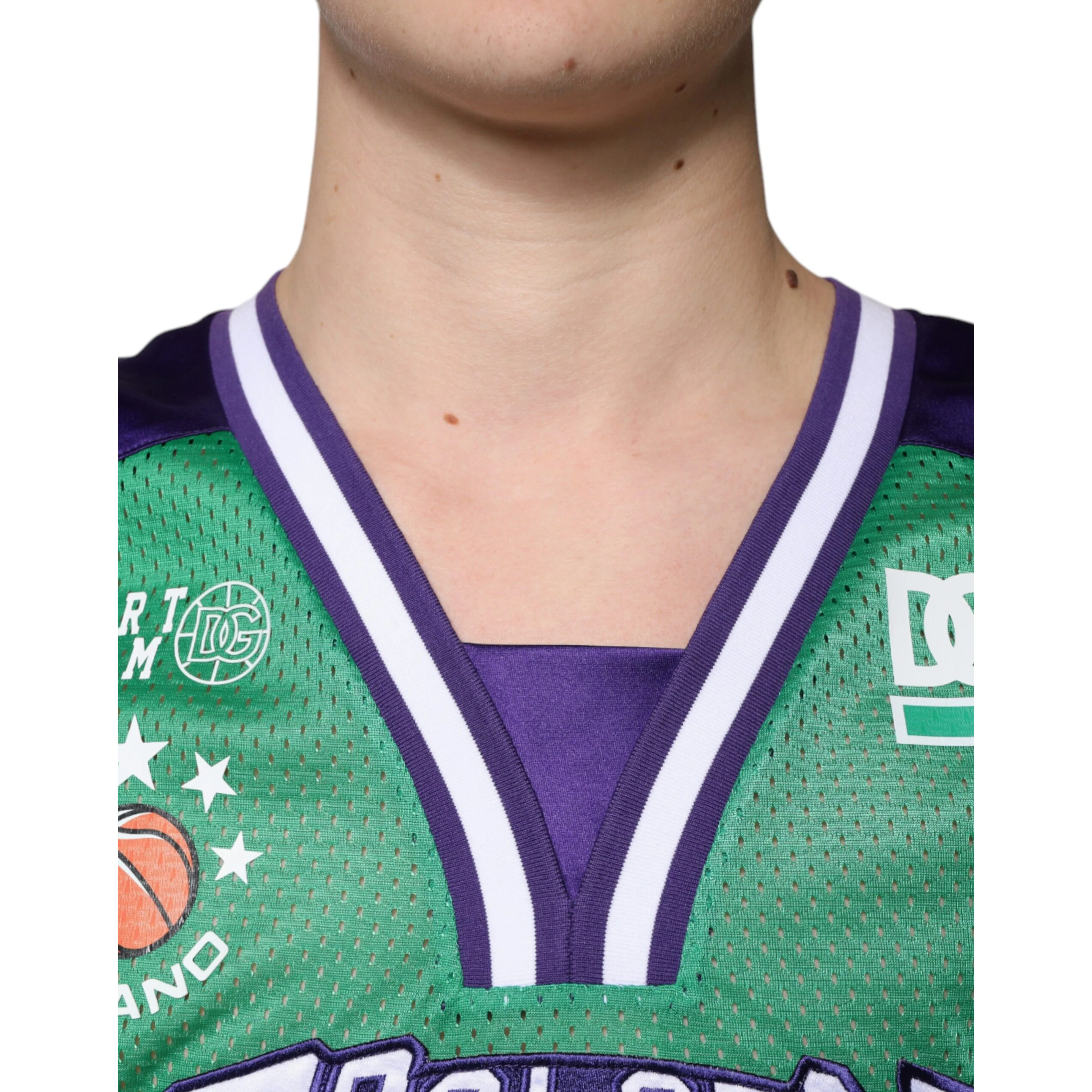 Green Polyester Jersey Sleeveless T-shirt