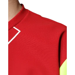 Multicolor Logo Cotton Men Crew Neck T-shirt