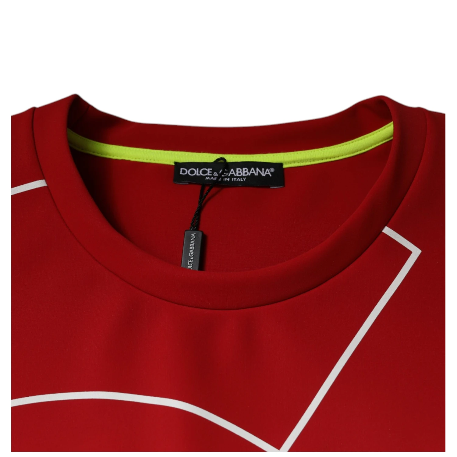 Multicolor Logo Cotton Men Crew Neck T-shirt